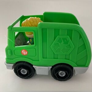 Fisher-Price Little People Recycling Vehicle truck with figure New